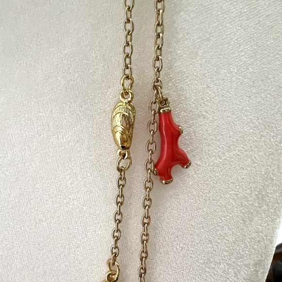 Lilly Pulitzer Layered Coral and Mollusk Necklace - Picture 2 of 4